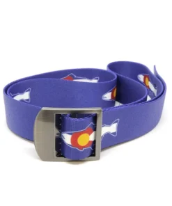 WADING ACCESSORIES Rep Your Water Basecamp Belt - Colorado Flag Trout