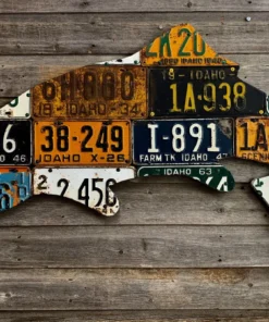 Cody's Fish License Plate Creations - Trout
