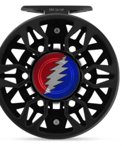 Abel Reels Abel Sealed Drag Salt (SDS) Fly Reel - Custom 12/12 Black Grateful Dead Bolt