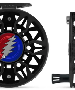 Abel Reels Abel Sealed Drag Salt (SDS) Fly Reel - Custom 12/12 Black Grateful Dead Bolt
