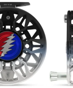 Abel Reels Abel Sealed Drag Salt (SDS) Fly Reel - Custom 9/10 Black/Platinum Fade Grateful Dead Bolt