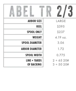 Abel Reels Abel TR Fly Reel